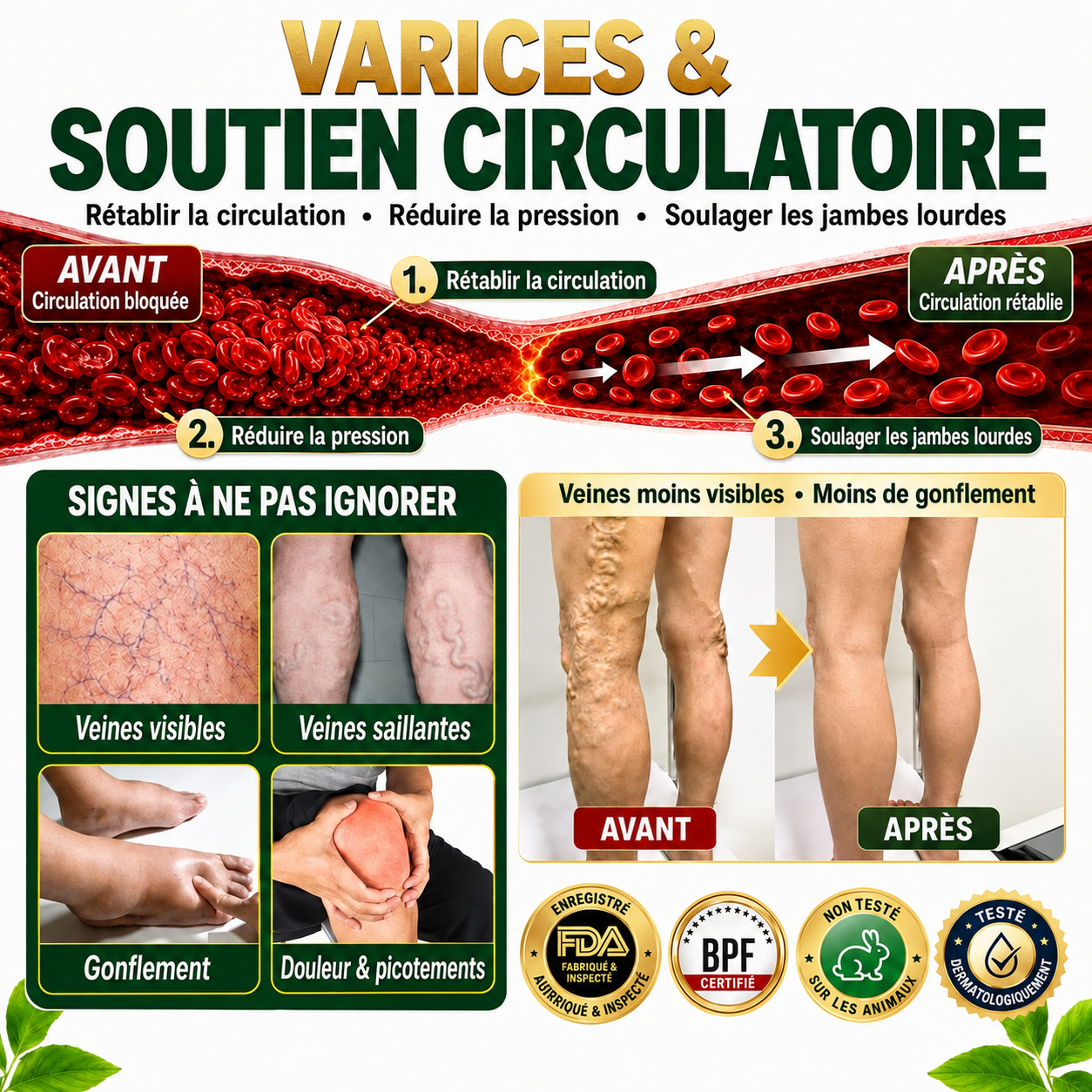 ☘️ GreenFeel® Berbérine, Moringa & Venin d’Abeille – Perles Détox Minceur pour Bain de Pieds, soutenant la gestion du poids, le drainage lymphatique, une circulation saine, le bien-être féminin et une peau visiblement plus ferme. 🔥